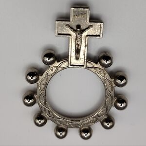 Silver Rosary Ring Pocket Prayer